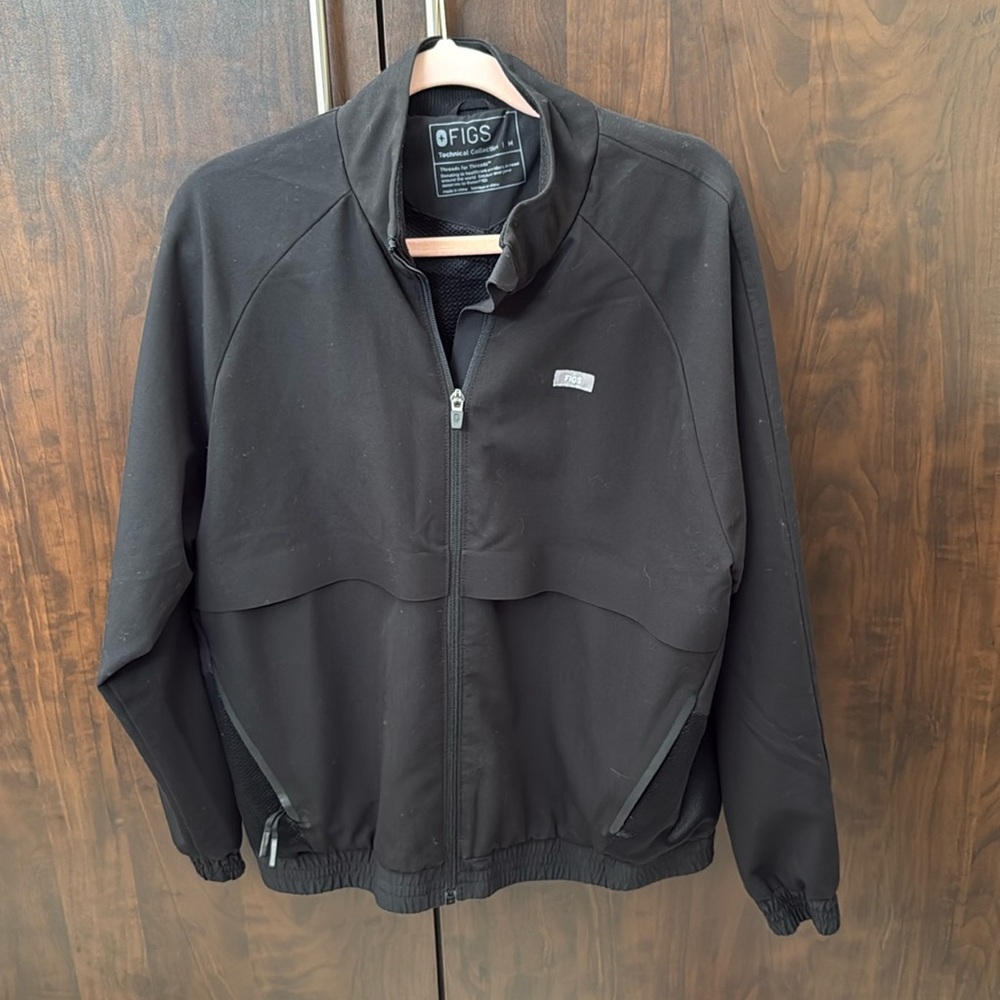 Figs Sydney Scrub Jacket, Women’s M, Black